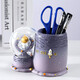 Red Iron Astronaut Holder Ornaments Crystal Ball Night Light Office Office Desktop Decoration Creative Storage Crafts Children's Day Astronaut Holder [Purple Star Ring]