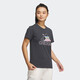 阿迪达斯（adidas）短袖T恤女装夏季新款印花Logo运动服卡通熊猫图案休闲圆领衫 IP3937深灰 S