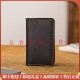 GOLFERY light luxury brand men's card bag men's handmade wax thread sewn genuine leather certificate bank card storage card cover card clip brown 6 card digits