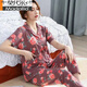 Modal de mediana edad Madre Pajamás de algodón puro Summer pantalones de manga corta de verano