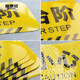 Baige Beware of Slip Floor Stickers Safety Warning Sign Stickers Twill Anti-Slip Waterproof and Wear-Resistant Yellow 30*10cm 5 Pack CW079036