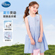 Disney girls skirt summer 2025 new girl princess skirt girls floral dress dress PBZPL3034 blue 130