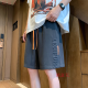 铭富天（MINGFUTIAN）美式扎染短裤男夏季宽松潮流直筒休闲裤子青少年大码运动五分裤 【两件装】7029杏色+7029黑色 4XL （建议170-185斤）