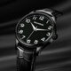
Boarne (BOARRNE) special mechanical watch for junior high school entrance examination college entrance examination male and female junior high school students high school students winding sliding pointer pure mechanical watch 902G-black disc black belt-men's watch