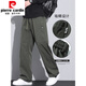 Pierre cardin American work pants men's loose straight paratrooper pants 2025 summer thin sports charge casual trousers 9856-Military green M 90~110Jin[Jin equals 0.5 kg]