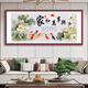 花乐集家和万事兴壁画新中式客厅沙发背景墙装饰画花鸟字画喜上眉梢挂画 FH102 a12353cm红胡桃木纹铝合金框防水