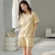 Modal pajamas for women in summer pure cotton shorts simple casual and thin cotton style for outdoor wear. Z9885 2XL Recommended 140-160Jin [Jin equals 0.5 kg]