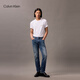 Calvin Kleinjeans 25 Frühlings- und Sommer Neue Herren-Casual-Pendler CK Hellblau Waschen Schlanke Jeans 4RB739G RG8-Denim Hell Blue 32
