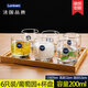 Dshcote Glass tasse ménage eau tasse tasse tasse de tasse de jus de tasse de lait de lait
