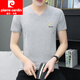 Pierre Cardin (Pierre Cardin) Ice Seide Modal Cotton Herren-Kurzärmel-T-Shirt 2025 SOMMER NEUE Modemarke Hong Kong Style Herrenstil [Vatertagsgeschenk] Q691 White M Vorschlag: 90-100jin [Jin gleich 0,5 kg]