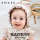 EMXEE baby hat avocado silk soft cotton newborn baby boneless strap fetal cap newborn baby fetal cap little princess garden dream stretch silk linen cotton 9-24 months (suitable for head circumference 42-48cm)