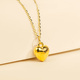 Hunter yellow plated 18k gold pendant romantic love plain gold colored gold pendant new women's jewelry pendant 18k gold pendant (approximately 0.18-0.28g)