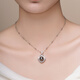 Tahitian Black Pearl Pendant S925 Silver Saltwater Pearl Necklace Holiday Gift for Mom and Wife B Grade/Black Pearl 10-11mm+925 Silver Cross Chain