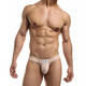 Sexy men's thong high-elastic thin underwear U convex three-dimensional bag low waist fashion ink012 green M
