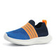 Children's Shoes Boys' Sports Shoes 2025 New Net Shoes New Children's Breathable Slip-on Light Casual Girls' Sports Shoes 677-Sapphire Blue Orange 677 37