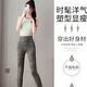 Aimengniao beautiful yoga clothing suit for women 2025 new high-end Pilates training sports vest fitness clothing shark pants two-piece set fruit green + camouflage green M
