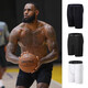 Basketball tight shorts five-point American men's sports running, fitness quick-drying base sports students high-elastic training five-point pants 702-black L