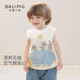 Bali Schwein Baby Weste Sommer dünne Kinder ärmellose T-Shirt Boy Boy Sommerkleidung Mädchen Haltender Kleidung Sommer Baby Top Beige 90
