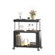 Zuoke Zuojia Wrought Art Coffee Table Living Room Small Sofa Side Table 2025 New Modular Creative Mini Coffee Table Bedside Table with Wheeled Black