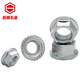 XMSJ Steel Galvanized Flange Nut Flange Hexagon Nut Anti-slip Anti-loosening M3M4M5M6M8M10M12 M8 About 9918 threads About 87 Jin [Jin equals 0.5 kg]