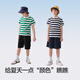 巴拉巴拉童装儿童短袖T恤2025夏季POLO衫男大童上衣条纹时尚209225117108