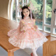Vestido de princesa de la niña hormiga Lolita 2025 NUEVO SUMER CHILLE's Fair Fair Dress Vestido de cumpleaños para niñas Rosa (6630 Flower Fairy Vestido + Soporte de falda) 140 Recomendado 7-8 años (aproximadamente 135 altura)