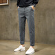 
Woodpecker casual pants for men 2025 new summer business nine-point straight stretch slim fit versatile trousers 1502 khaki + 1502 brown 28