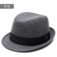Rogosky counter trendy brand hat wool wool top hat for men middle-aged and elderly autumn and winter large head circumference warm retro men's dad grandpa jazz hat light luxury original gray XL plus size (60-62cm)