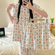 COLORFUL GEMS夏季卡通甜美睡衣女三件套可外穿家居服套装广州十三行 HS  SW761# 180 XL