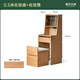 Genji Muyu solid wood dressing table storage cabinet integrated bedroom modern simple bedside oak small apartment 0.5 meter table + stool