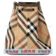 博柏利（BURBERRY）经典格纹抽绳开合 涂层棉混纺 水桶包单肩斜挎包 迷你 女款 米色 基础装(包+防尘袋)