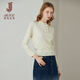 Historia clásica Sweater de manga larga de cuello redondo blanco para mujeres 2025 Sweater de encaje de diseño de diseño nuevo de estilo Pink L Pink L
