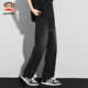 
Big Mouth Monkey (Paul Frank) casual pants for men in summer thin straight-leg pants for men in Tiansi cool loose men’s pants for men’s pants Starry Sky Blue XL
