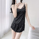 Montagut Sommer Neue Eis- und Schnee-Seide-Schleuder-Shorts Set Women's Korean Style Imitation Seiden sexy Brustpolster Mode zweiteiler Set 9226# Weiß One Size M m