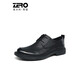 Zéro degré [Offre spéciale de taille brisée] Chaussures pour hommes zro Chaussures en cuir large pour hommes Summer en cuir authentique creux chaussures de cuir décontractées respirant hommes noirs R12532 44