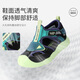 Dr. Jiang's Summer Boys' Comfortable Baby Toddler Shoes Breathable Toddler Shoes Lightweight Sports Style Children's Sandals Black/Green 22 Foot Length Approximately 13.0-13.6
