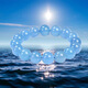 SIZAN Aquamarine Bracelet Ice Seed Wealth Transfer Temperament Sweet and Elegant Aquamarine Bracelet Unpopular Men Aquamarine 12mm
