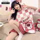 GFXM 2023 Neue Pyjamas für Frauen im Sommer kurzärmelige Ins koreanische Version Casual Large Size 200 Jin [Jin entspricht 0,5 kg] losen Anzug können außerhalb von 679 Green Dinosaur M empfohlen werden 80-100 Jin [Jin gleich 0,5 kg]