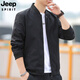 
JEEP SPIRIT Jeep 2025 spring and summer jacket men's casual outerwear jacket stand collar windbreaker simple baseball uniform top 686 jacket [green] M [recommended 80-95 Jin [Jin equals about 0.5 kg]]