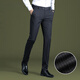GY goldlion striped trousers for men's new slim fit small straight stretch draped pants summer business casual pants 9902-striped gray [thick style] one size 29 two feet two