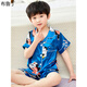 
Brudin children's pajamas boys summer thin short-sleeved children's ice silk pajamas boys thin short-sleeved boys silk X printed short-sleeved 673-Bikachu men 170 size 12 recommended height 120-130c