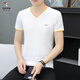 
Woodpecker (TUCANO) T-shirt for men's new short-sleeved V-neck Korean slim-fit men's base shirt half-sleeved casual summer T-shirt top trendy T 693 dark gray XL