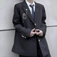 Jiongye Jiongye Adulto de regalo para adultos DK Uniforme Japonesa Japonesa Chaqueta de traje Men y mujeres Puques formales Pantalones Juego de pantalones negros + camisa Tada azul marino + pantalones 2xl El mismo estilo con alta calidad