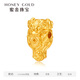 HONEYGOLD 蜜金珠宝黄金足金古法文玩系列吞金驭浪三通吊坠HGG1697工费200元/件 6.71g