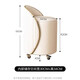 Jungle Makeup Stool Dressing Table Chair Bedroom Dressing Stool Makeup Chair Light Luxury High-end Manicure Chair Rotatable with Backrest Pulley Storage Model - All White