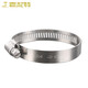 Garnet 304 stainless steel clamp, hose clamp, pipe clamp, buckle pipe clamp, water pipe gas pipe tightening clamp, fixed clamp ring, diameter 40-63mm (5 pieces)