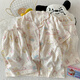 S.Sofea yunduo Cotton Sweet mignon pyjamas Set Les vêtements de maison à manches courtes peuvent être usés en plein air guangzhou treize lignes nyx-9902 # xingxing kt cat 185 xxl