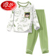 Langsha Boys Pajamas Nezha 2025 NUEVO Spring and Autumn Modal de manga larga para niños de manga larga Ropa de casa de los niños grandes 2M-ST-12158 Tamaño 10 Tamaño (110-120) CM