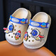 Children's slippers summer boys home girls soft bottom cute new Baotou cartoon baby indoor non-slip Khaki-Rocket 26-27 inner length 15.5CM suitable for 3.5 years old