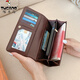 Woodpecker (Tucano) Wallet Ladies 2025 Nouveau sac de carte de grande capacité Européen et américain Sac de carte à main long nouveau Sac intégré New Long Style - Gris clair Nouveau produit